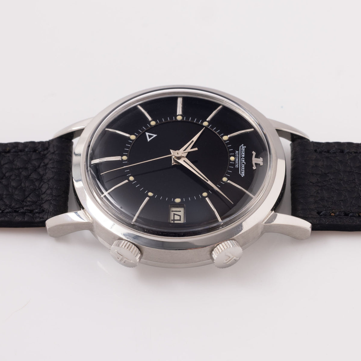 Jaeger LeCoultre Memovox Black Dial ref E 855 