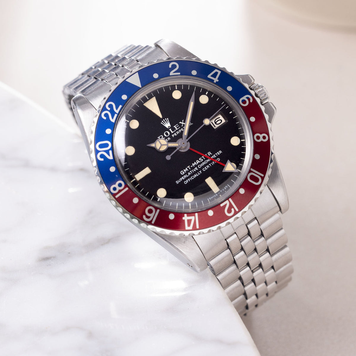 Rolex GMT Master Ref 1675 Long E Mk1  Exceptional Box and Papers Set