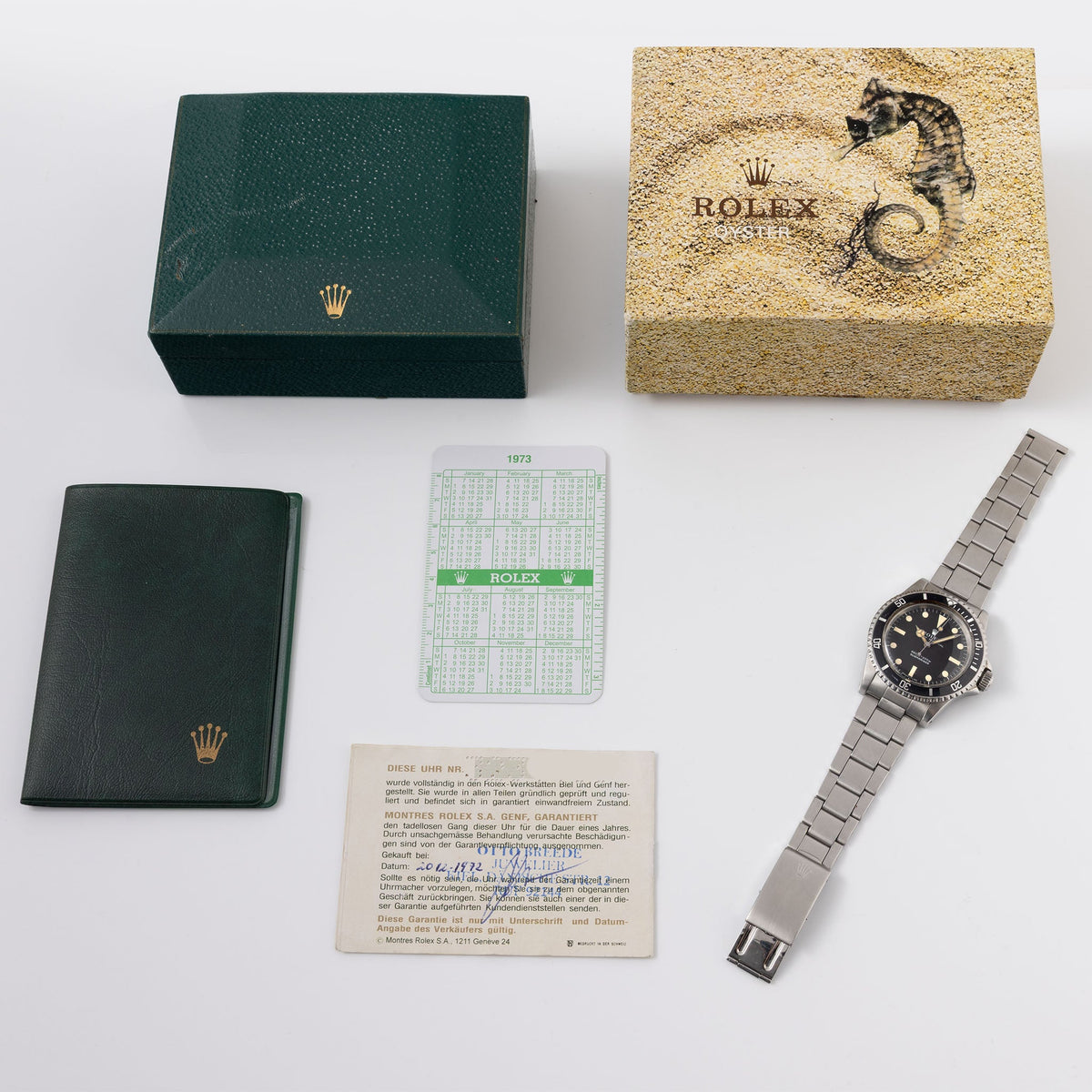 Rolex Submariner 5513 Serif Dial Box and Papers