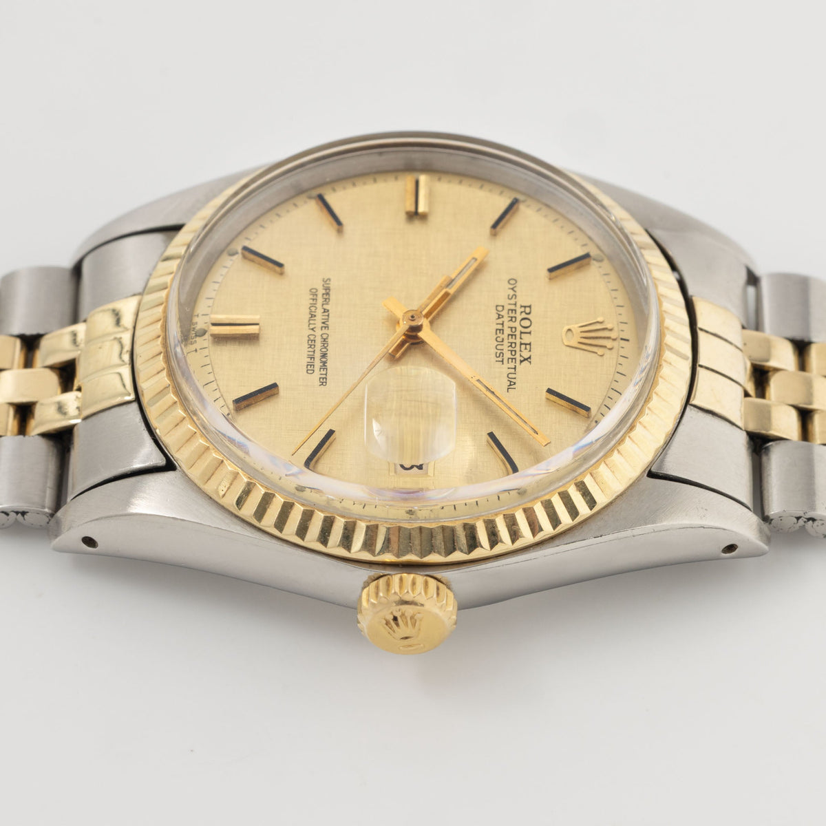 Rolex Datejust 1601/3 Linen Champagne Dial