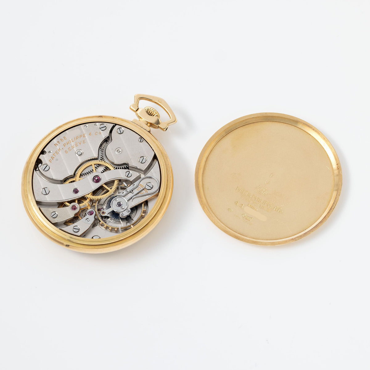 Patek Philippe Pocket Watch with Doré Breguet numerals Dial in 18k Yellow Gold
