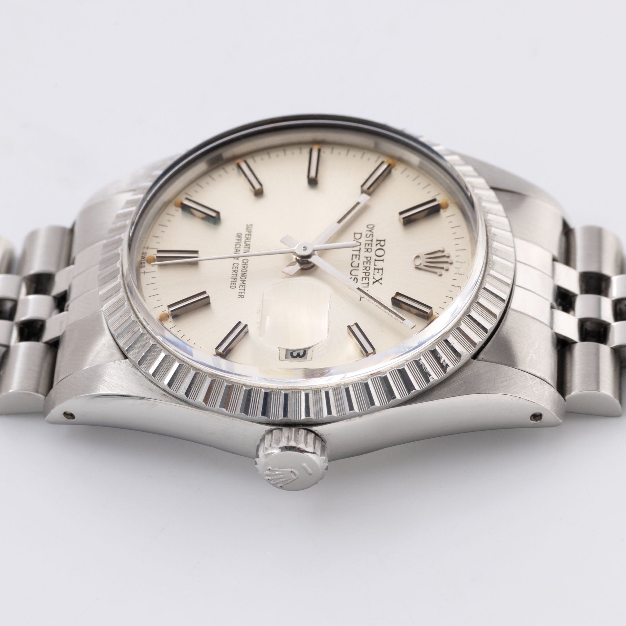 Rolex Datejust 16030 Patina Silver Dial Guarantee Paper