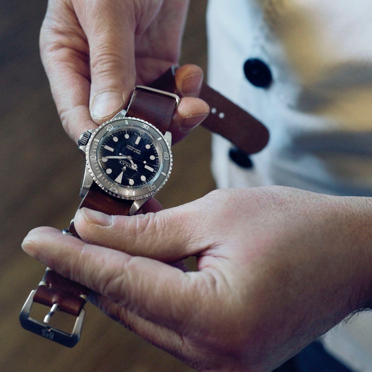 Rolex Siena Brown Single Pass Leather Watch Strap