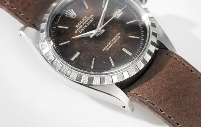 Rolex 6605 Datejust Tropical Gilt Dial 1957