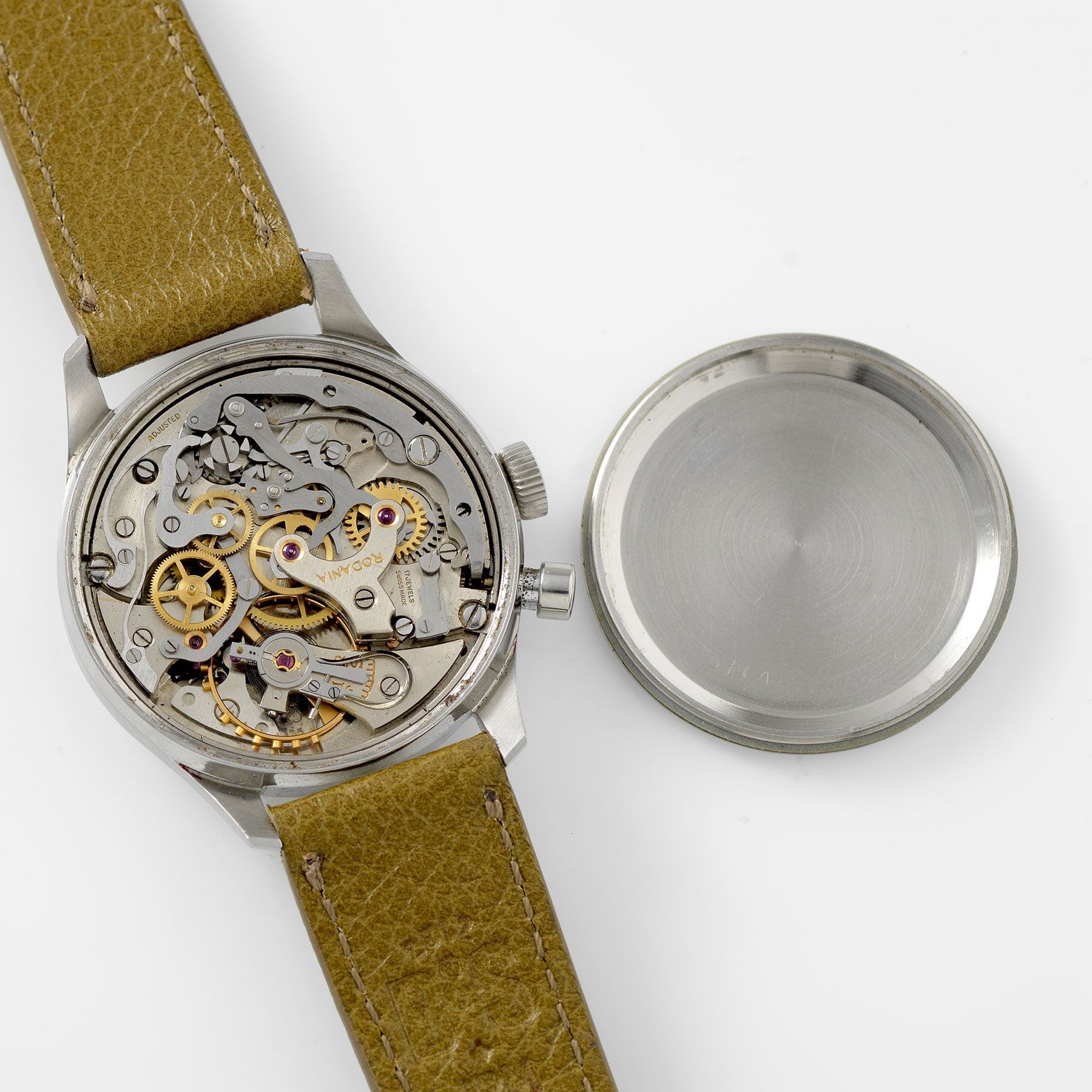 Rodania Mono Pusher Chronograph Watch 1960s