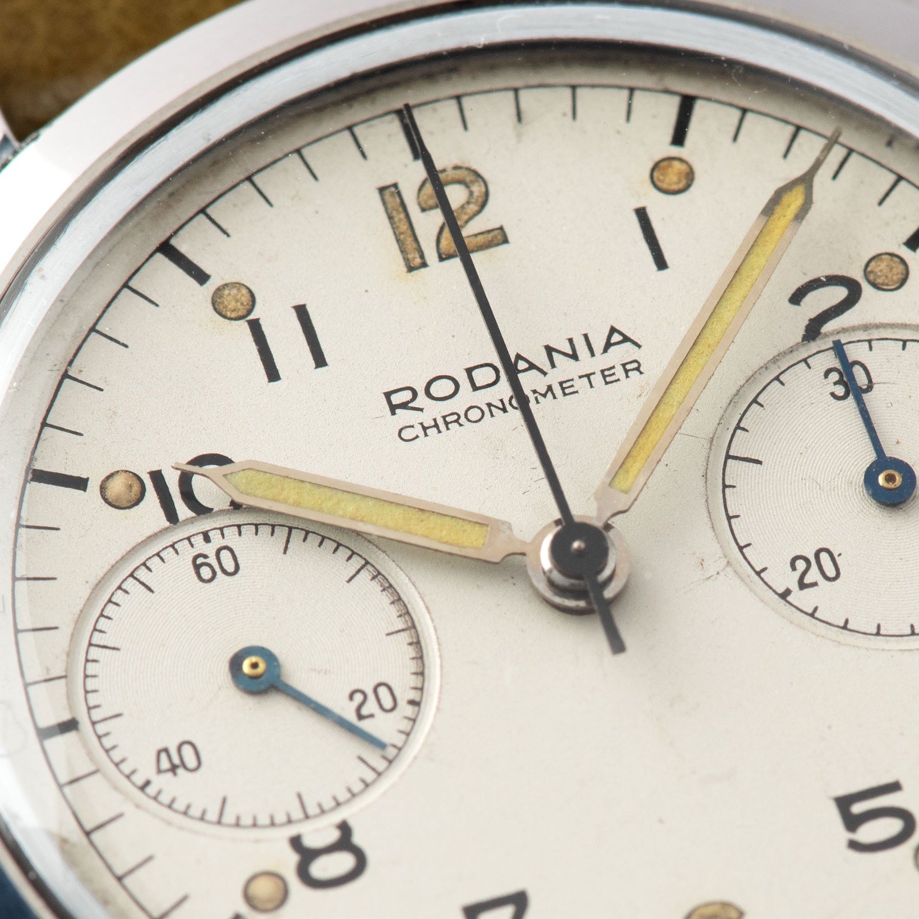 Rodania Mono Pusher Chronograph Watch 1960s