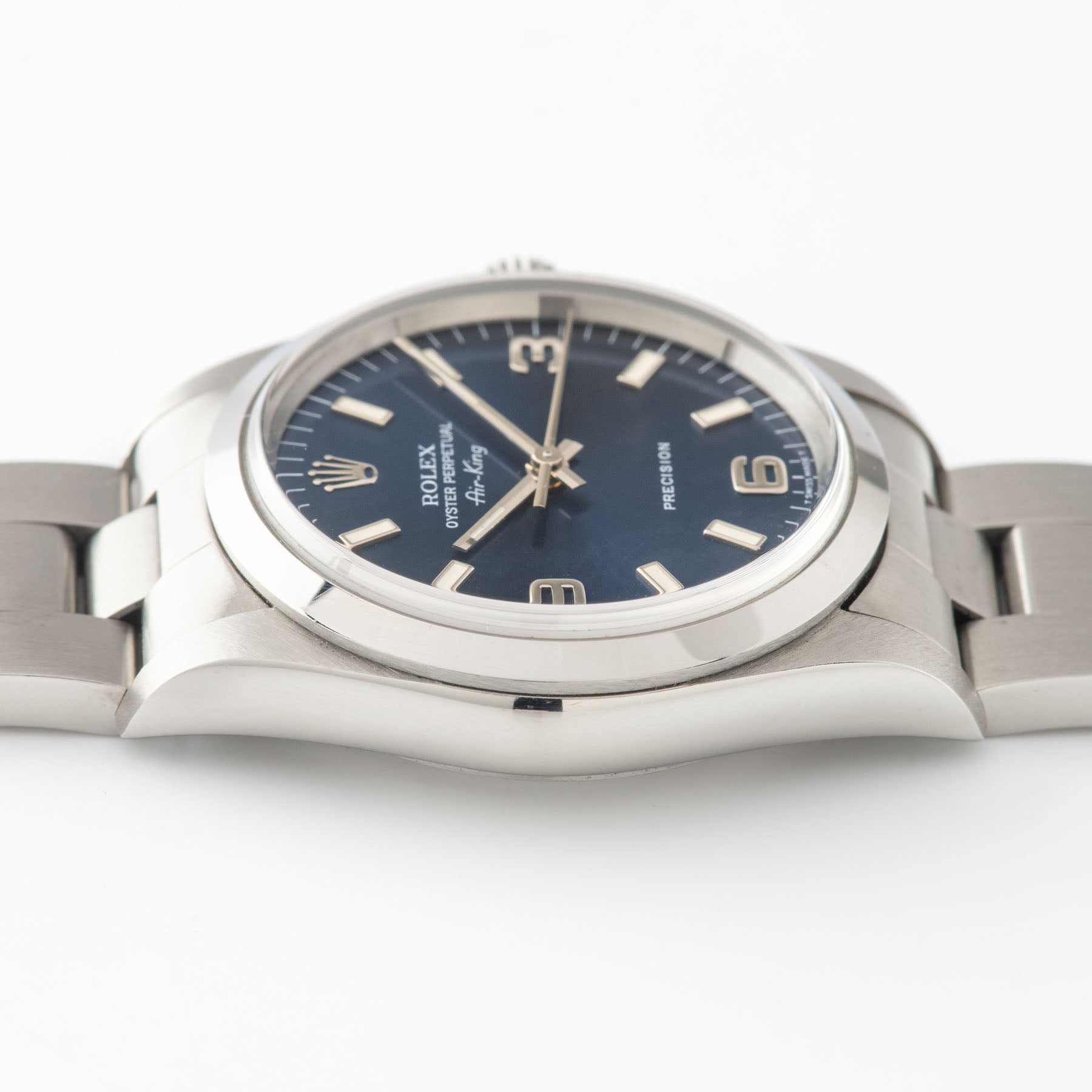 Rolex Air King Ref 14000 Blue Soleil Dial Box and Papers