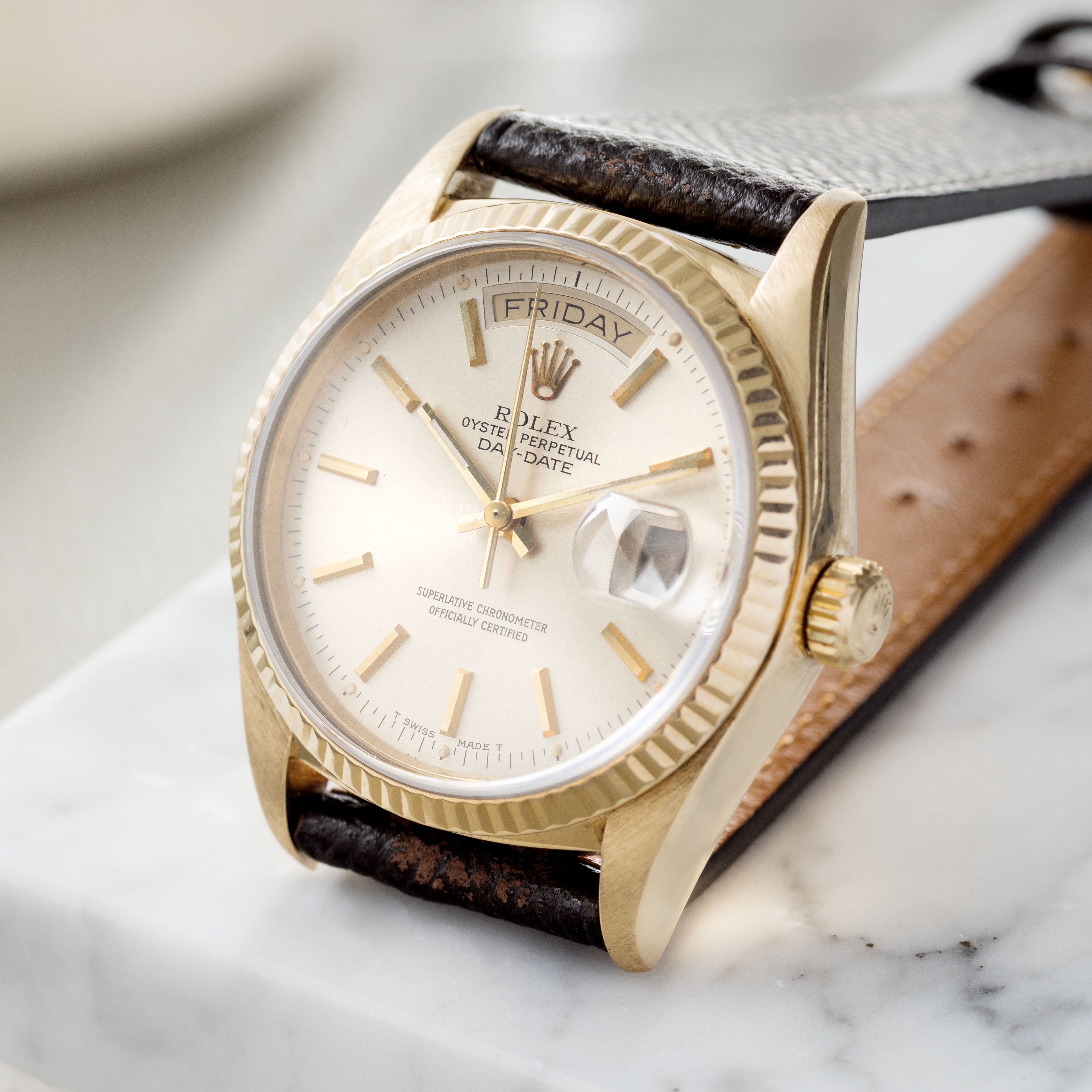 Rolex Day-Date 18238 Silver Dial 
