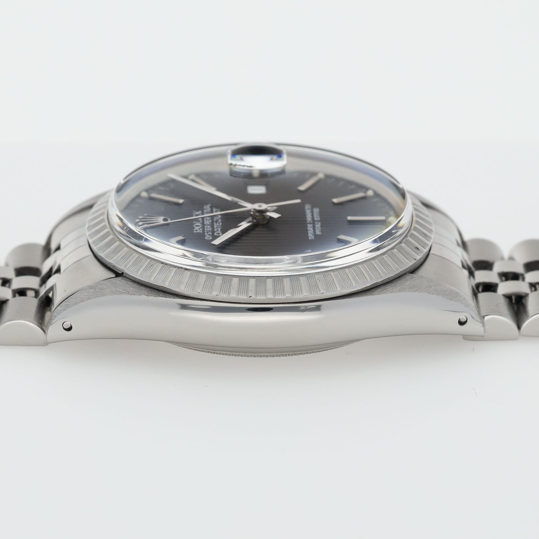 Rolex Datejust 16030 Grey Tapestry Dial 
