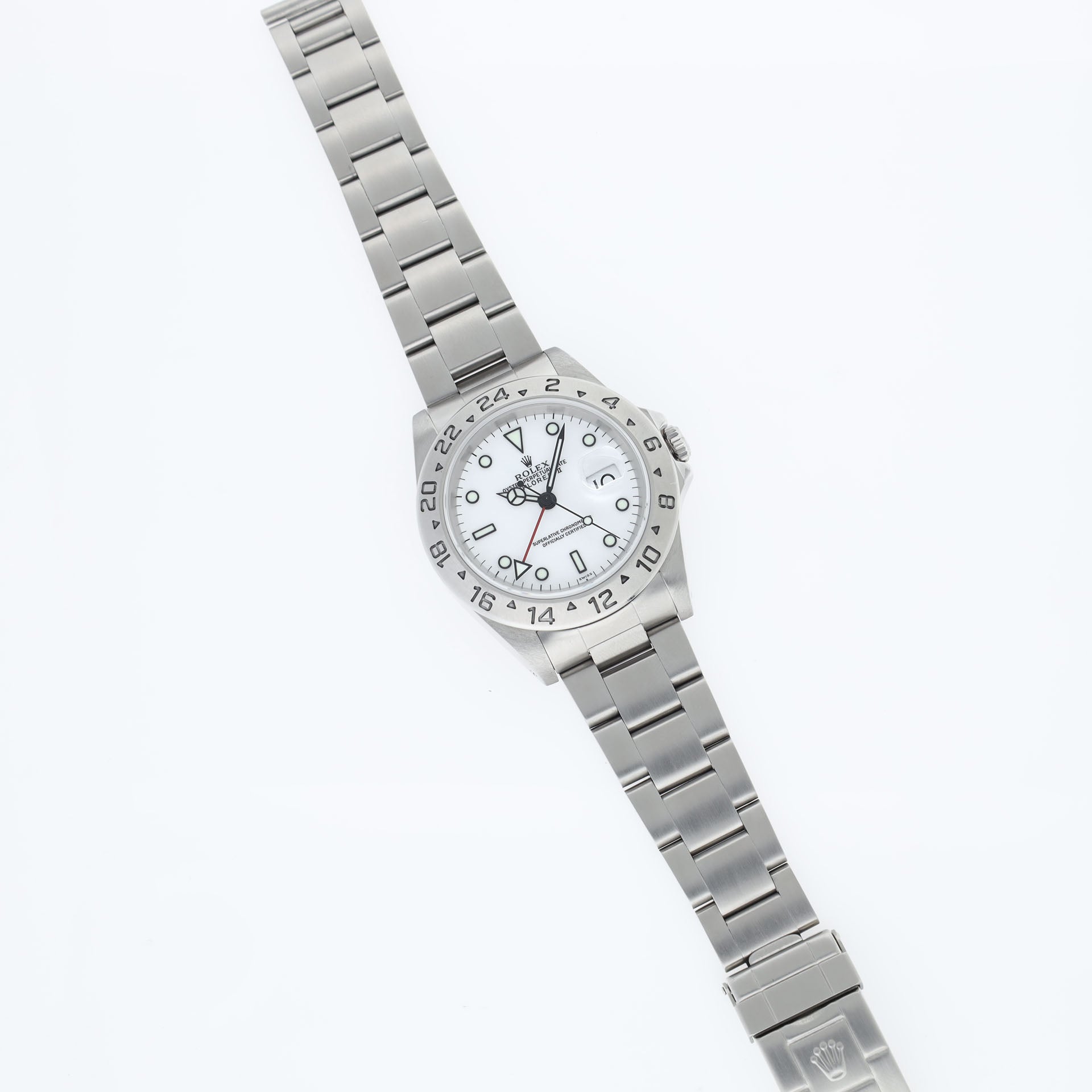 Rolex Explorer 2 16570 White Swiss-Only Dial 
