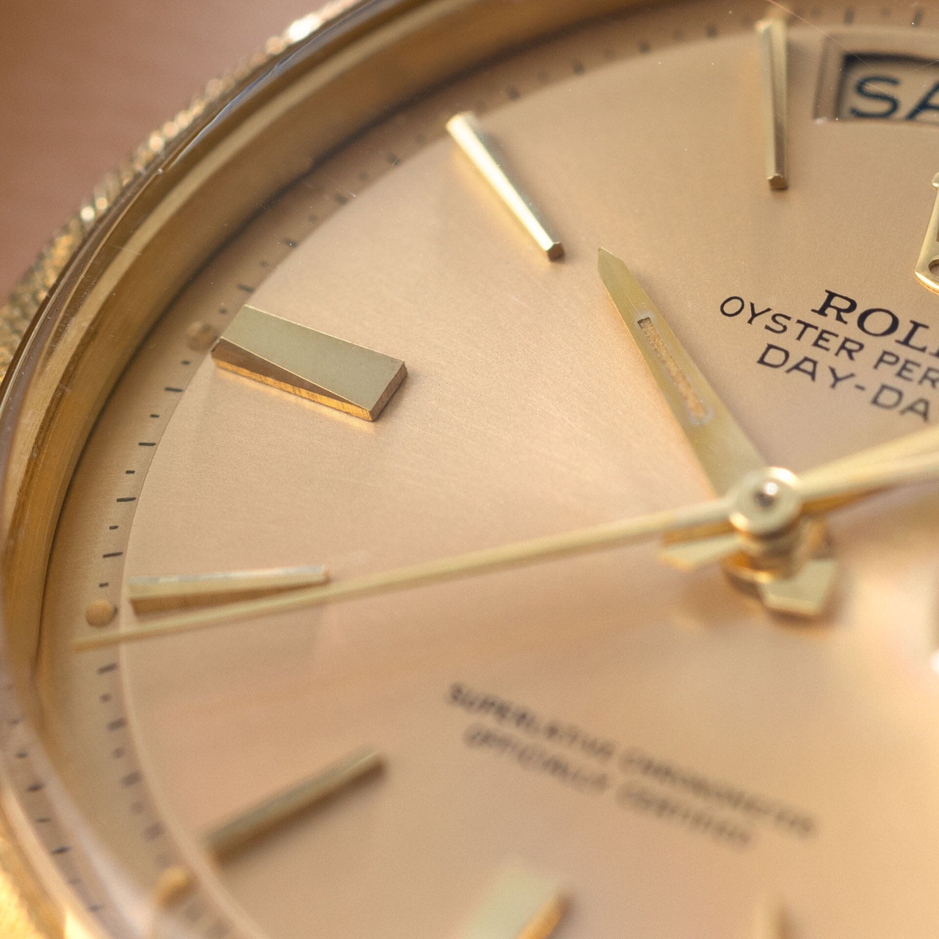  Rolex Day-Date 1806 Yellow Gold Florentine Finish on Brick Bracelet