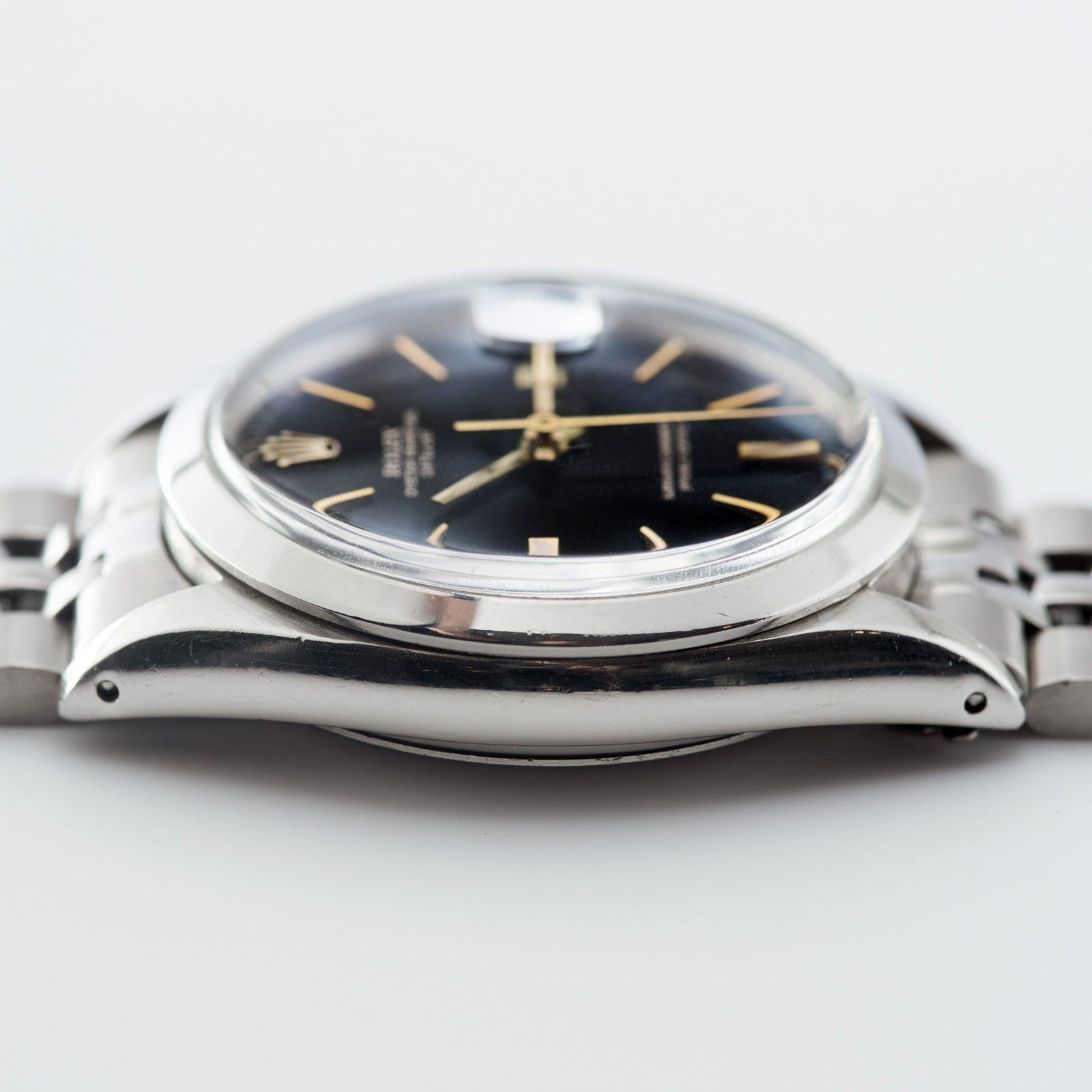 Rolex Datejust Glossy Gilt Black ‘Door Stop’ Dial 1600 
