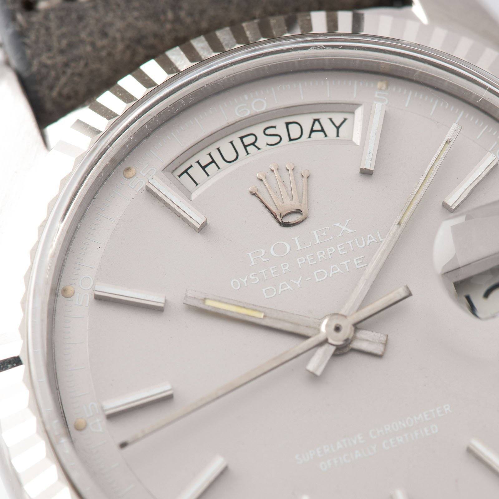 Rolex Day White Gold Ghost Dial 1803