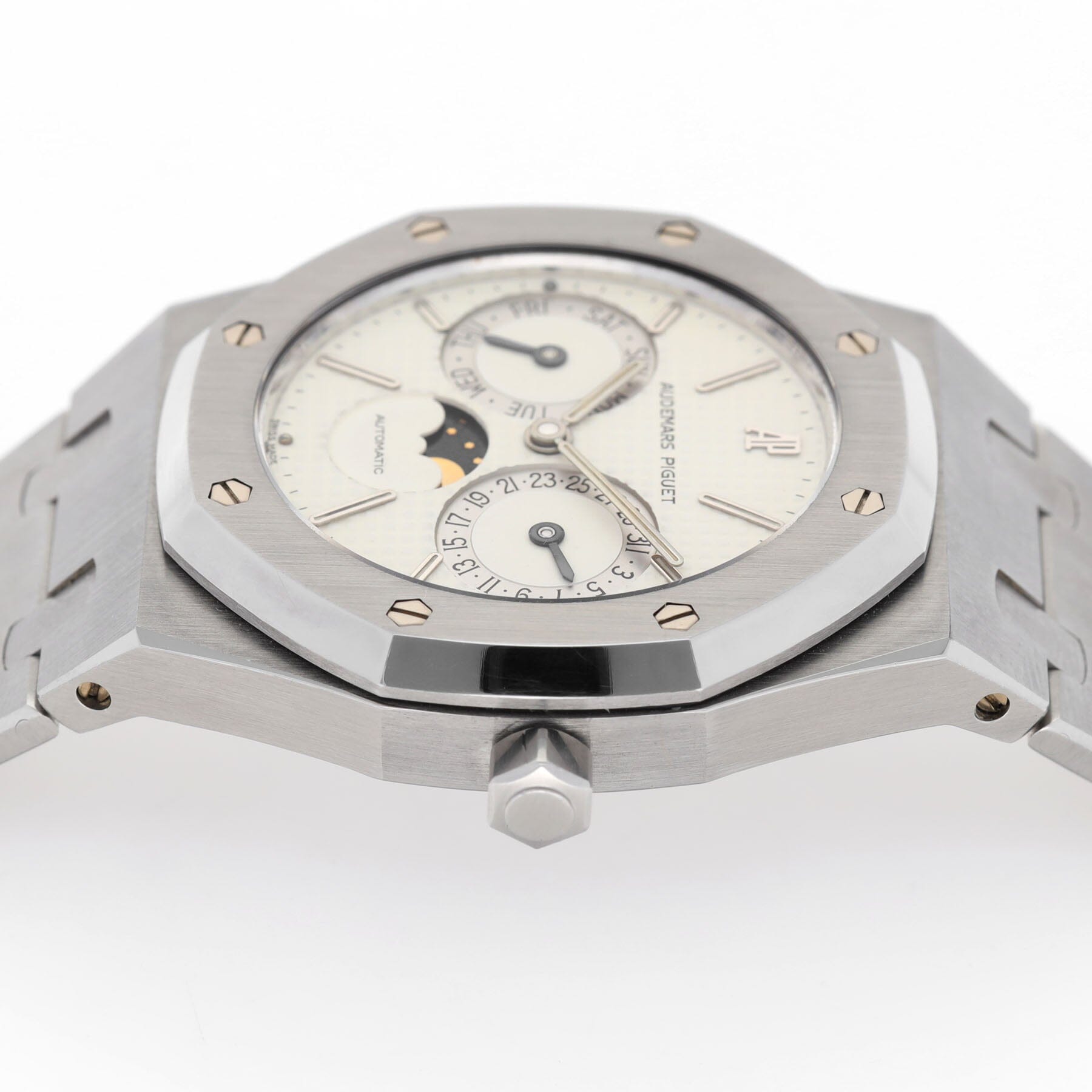 Audemars Piguet Royal Oak Day Date Moonphase ref 25594ST Cream dial 