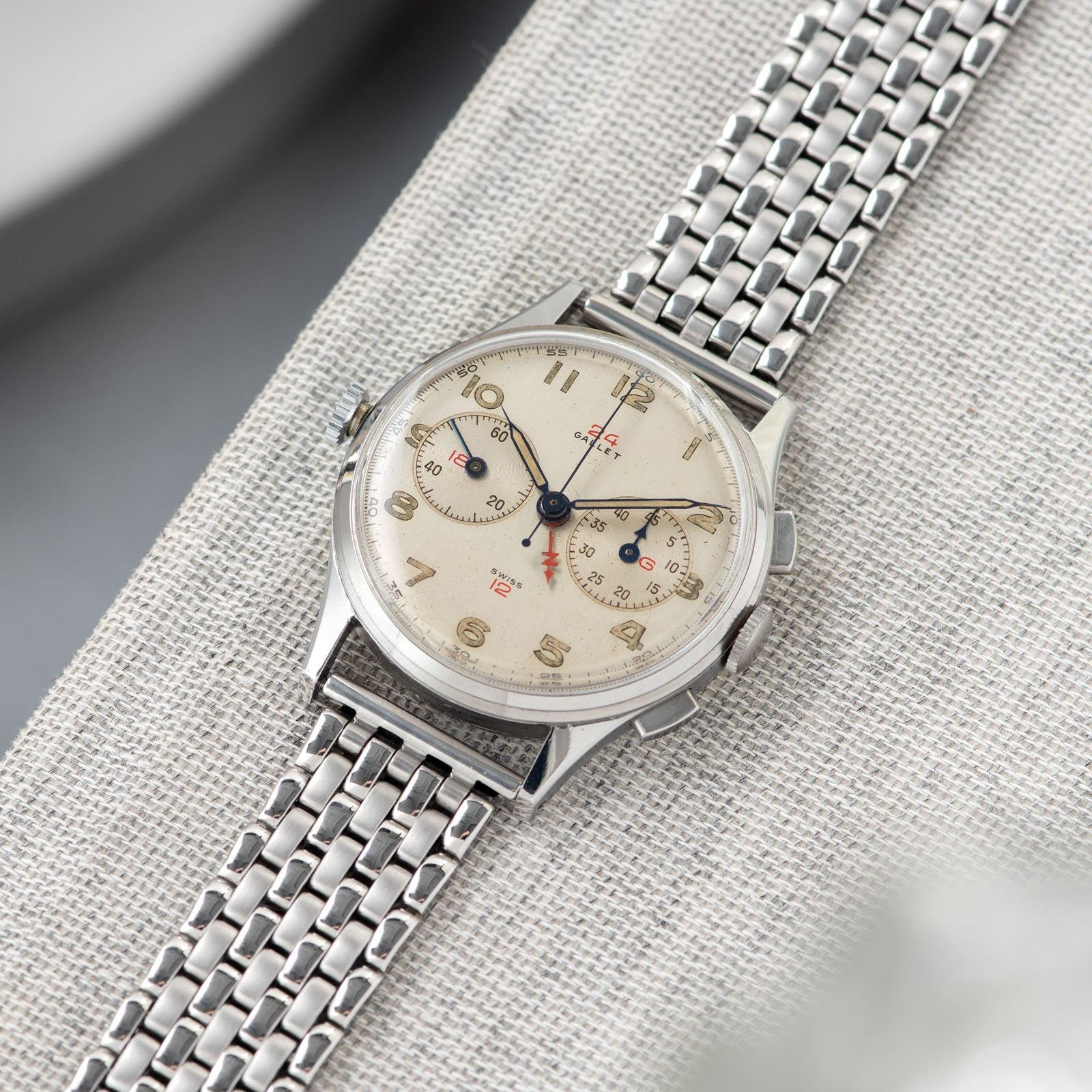 Gallet Multichron Navigator GMT Steel Chronograph 