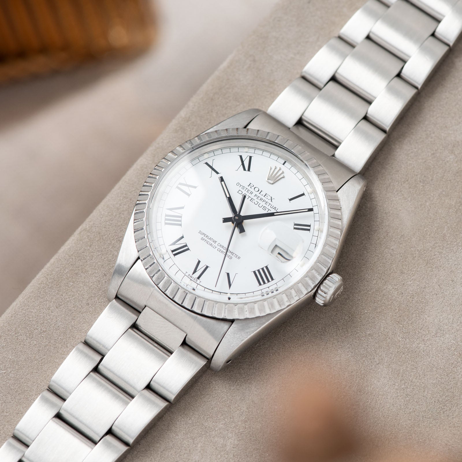 Rolex Datejust Reference 16030 White Buckley Dial 
