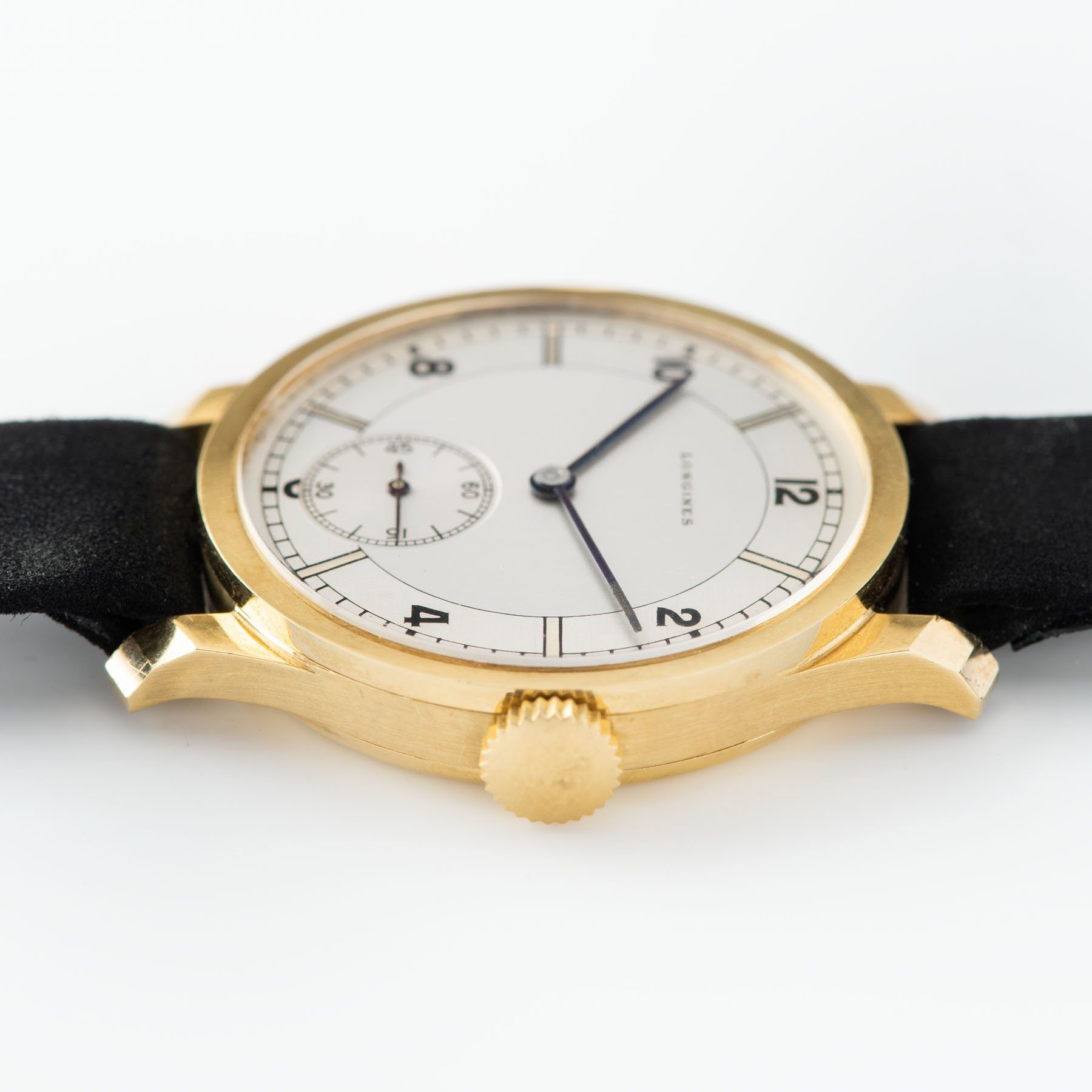 Longines Yellow Gold Sector Dial Ref 4135 1940s