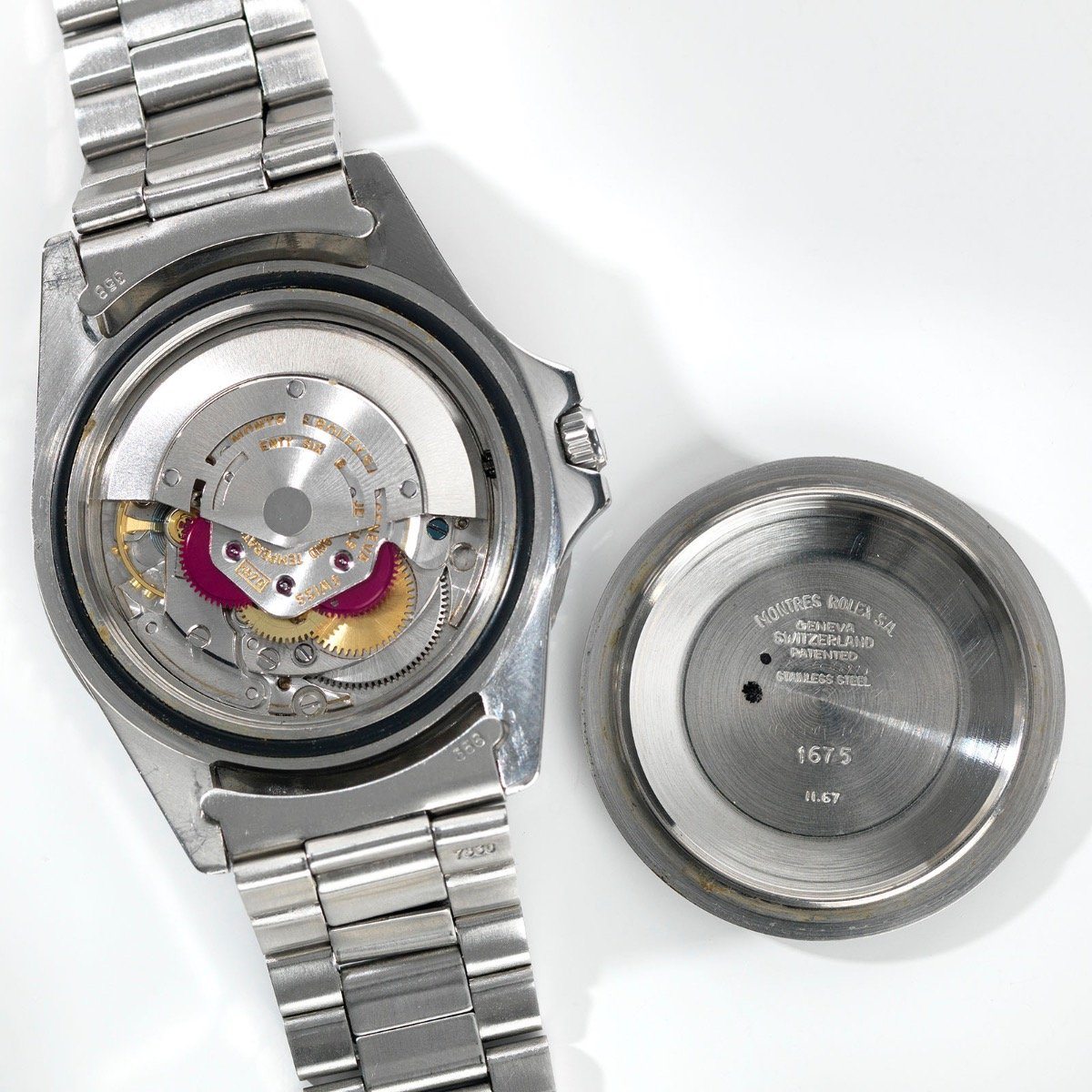 Rolex 1675  Mk1 Pink Lady GMT Master Long E