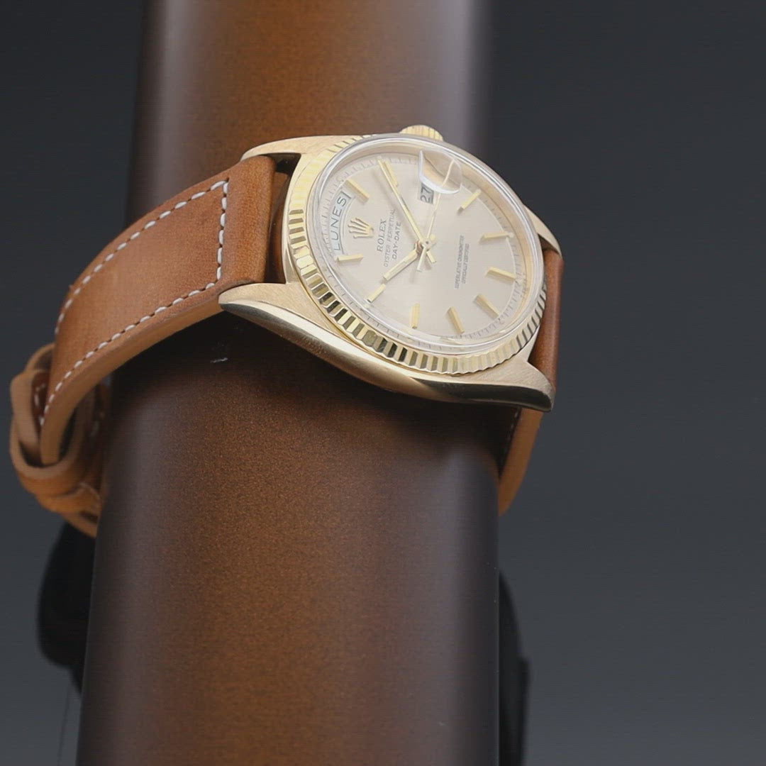 Rolex Day-Date 1803 Yellow Gold Cream Soleil Dial