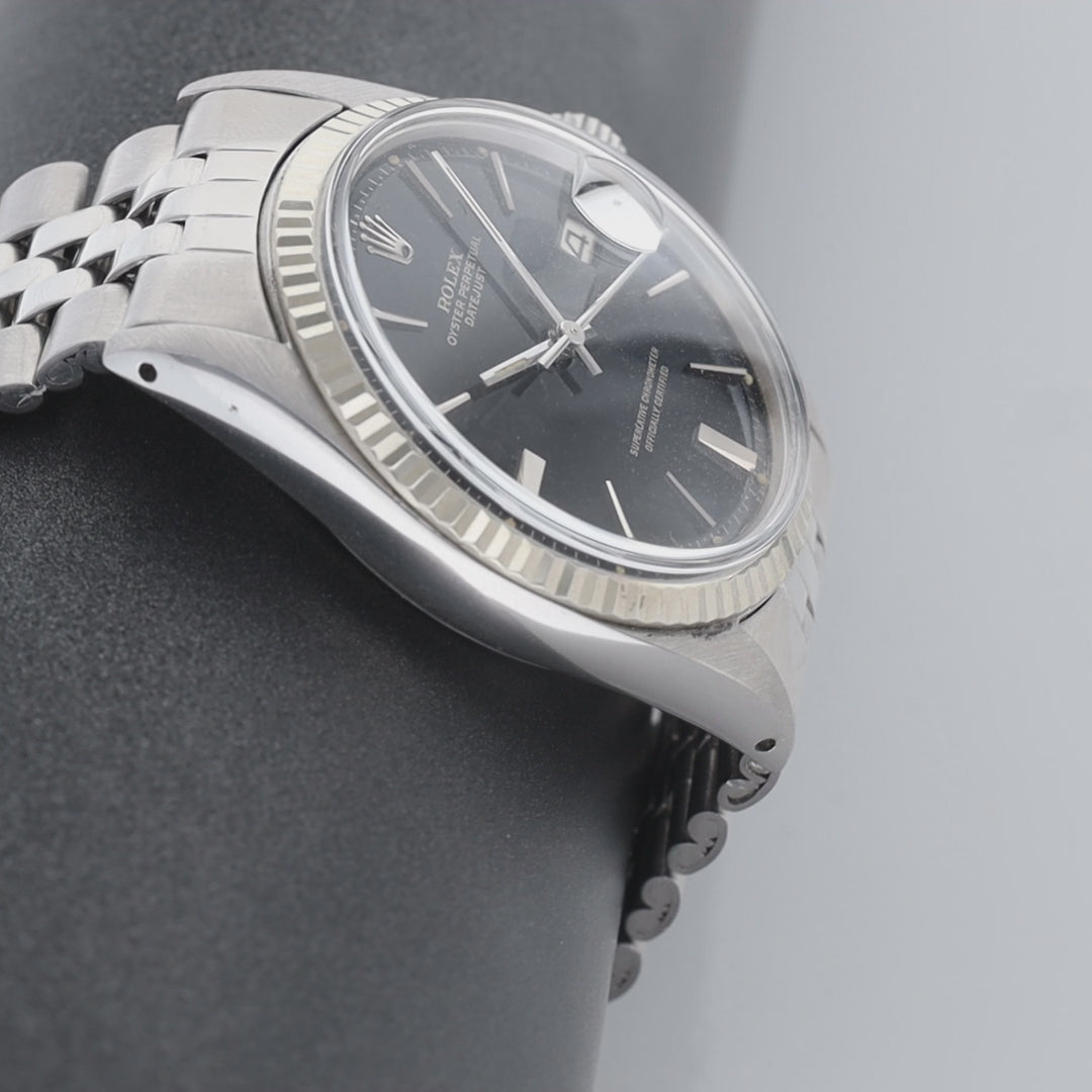 Rolex Datejust 1601 Black Gilt Dial